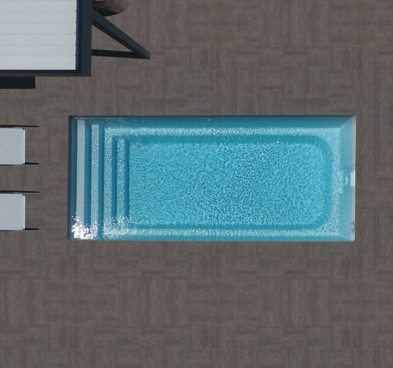 Cobalt vue drone avec terrasse