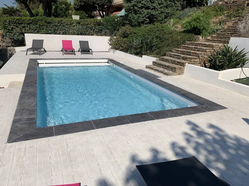 plage en beton imprimé dans le var