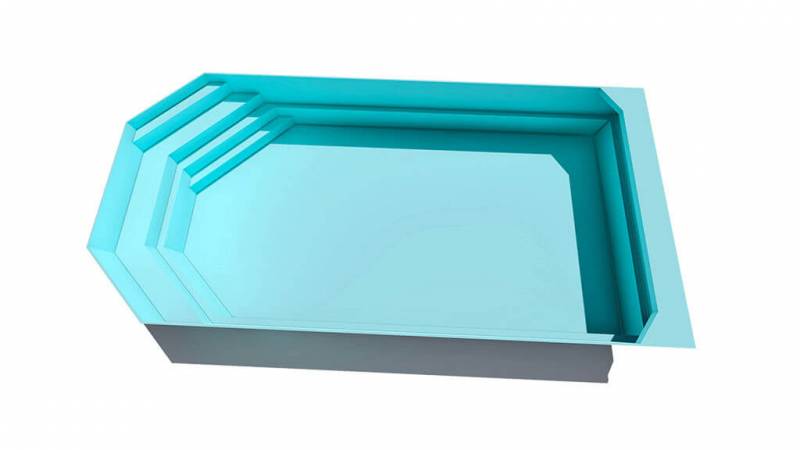 Coque piscine 3D Tanzanite 