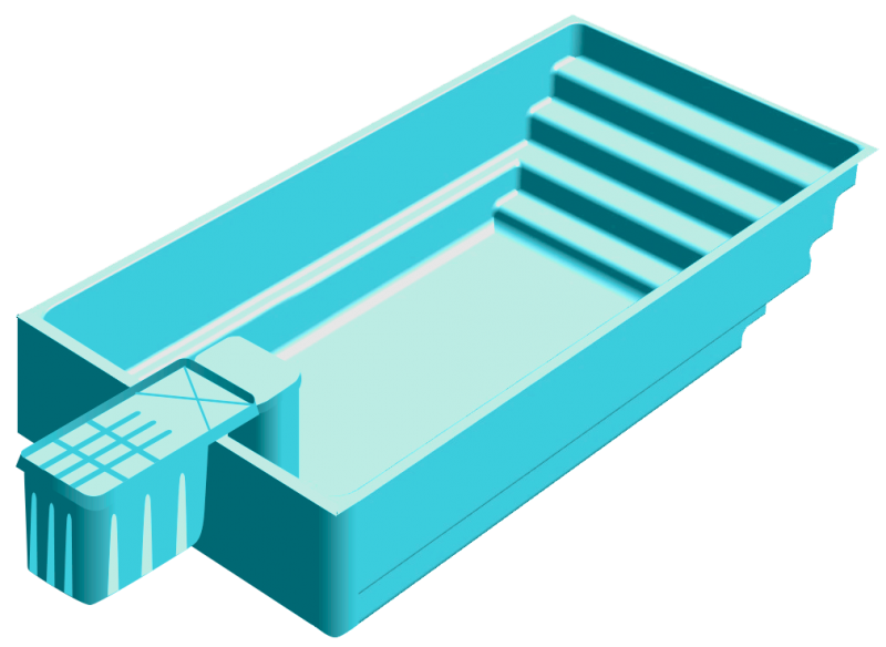 vue 3d piscine coque