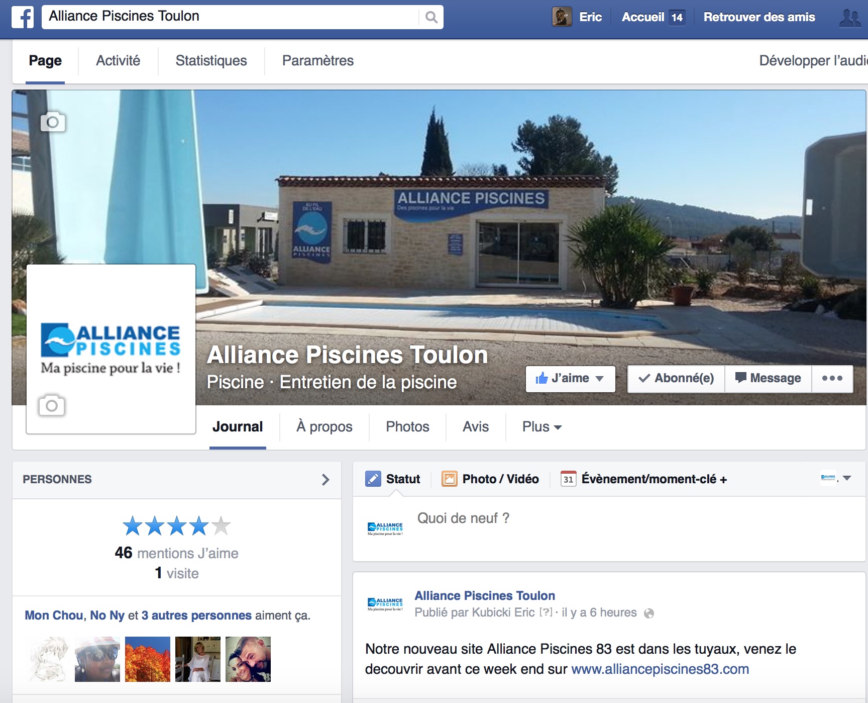 facebook alliance piscines toulon