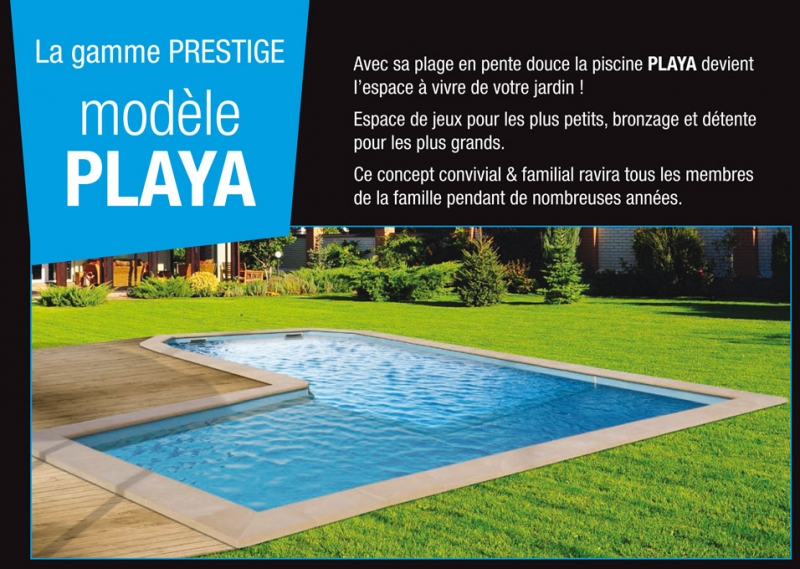 Piscine coque modernplage immergée la playa