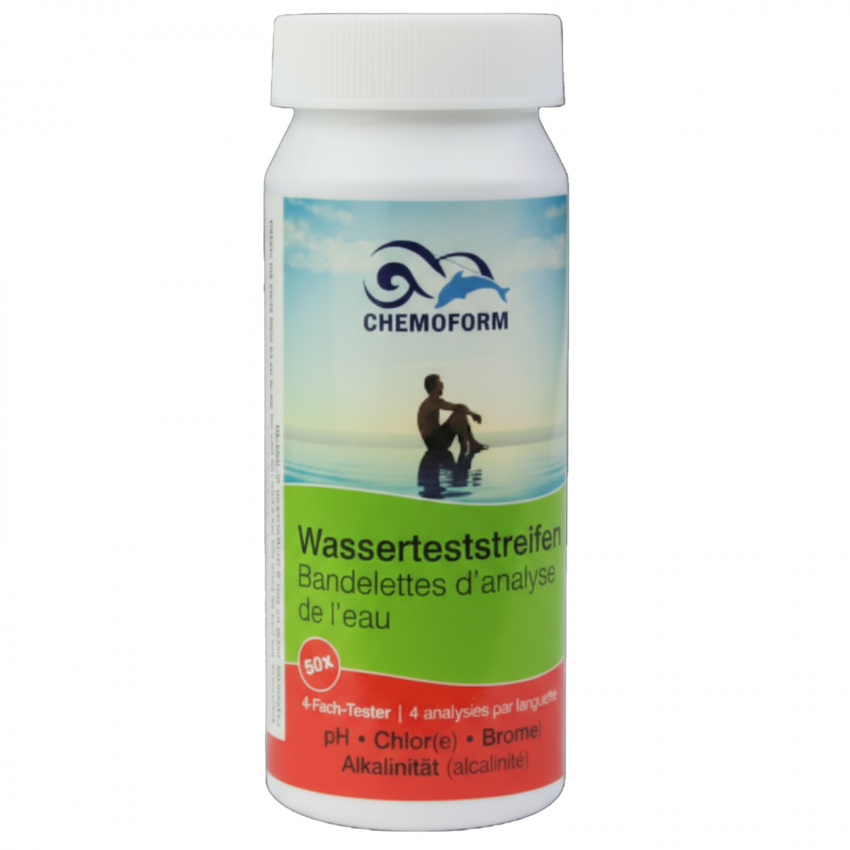 languette d'analyse pH chlore brome