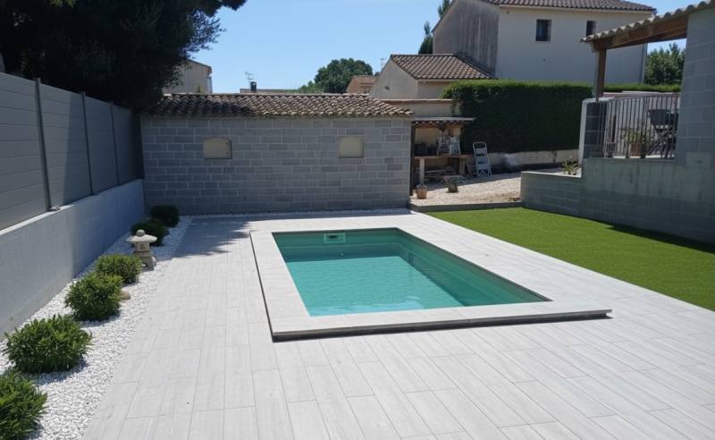 Nuancier RAL 7034 illustrant la teinte Vert bali, référence pour la nouvelle couleur de piscine Alliance Piscines