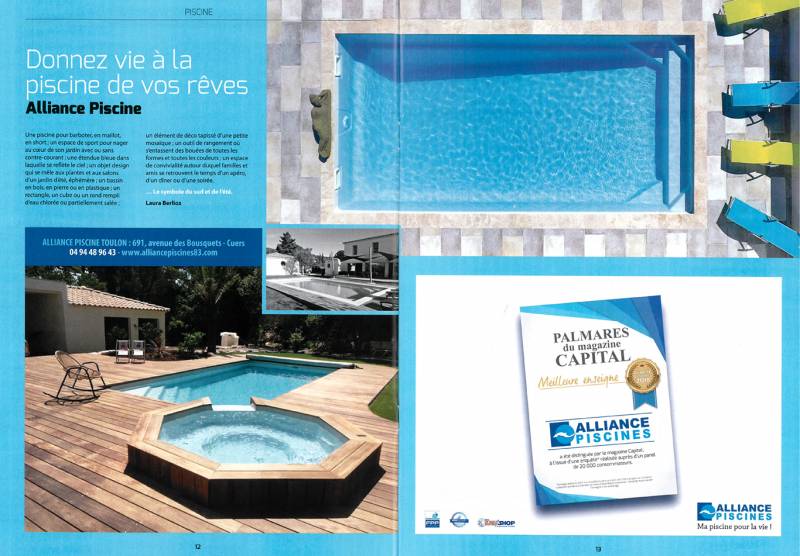 alliance piscines toulon au fil de l'eau dans les magazines