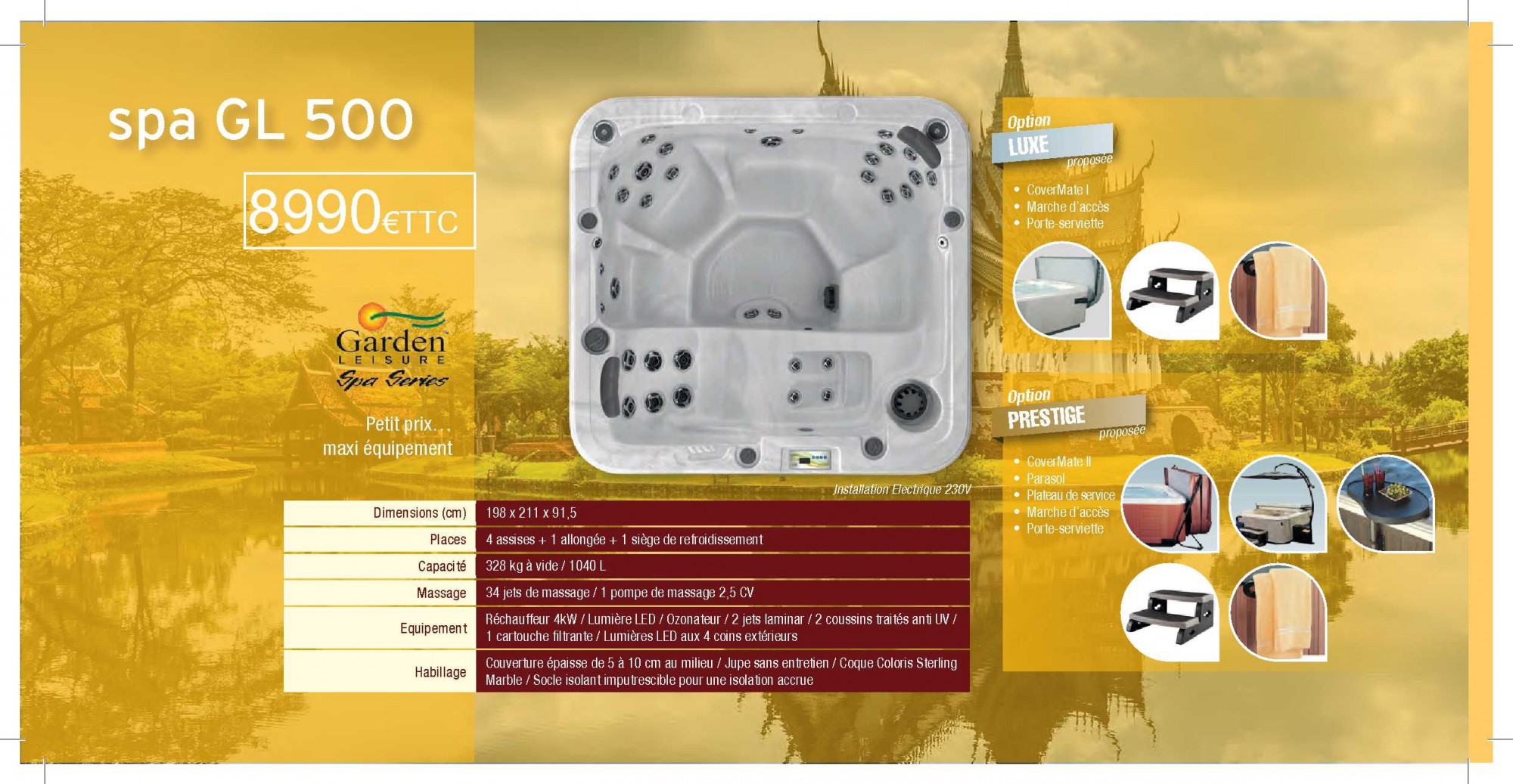 GL500 chez ma boutique detente by alliance piscines toulon