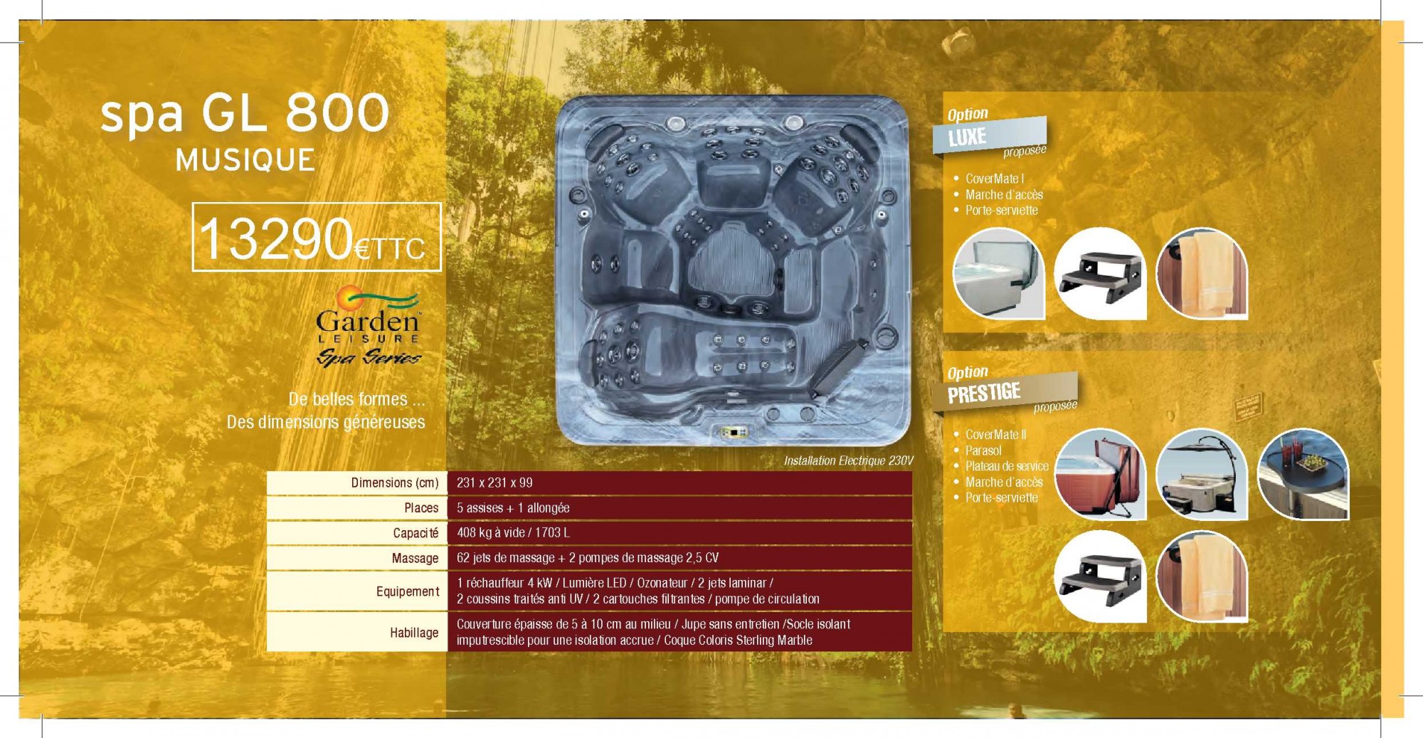 gl800 musique spa de detente alliance toulon