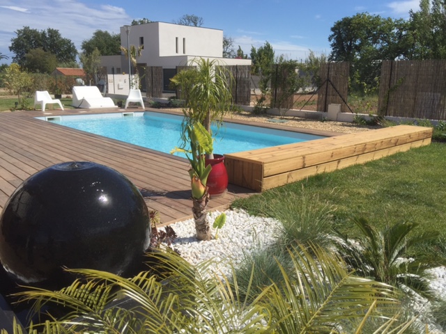 plage bois sur piscine coque alliance toulon
