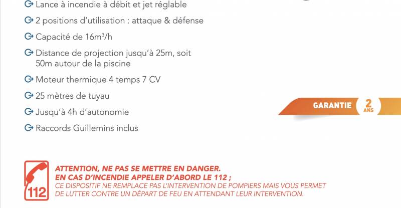 secours incendie dans le Var avec l'eau de la piscine