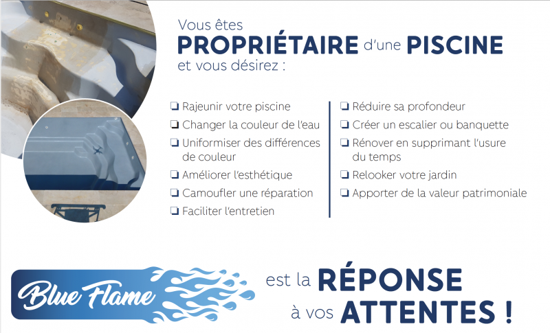 restaurer un gelcoat abîmé ou simplement changer la couleur de votre revêtement,  Alliance Piscines Toulon Var 83
