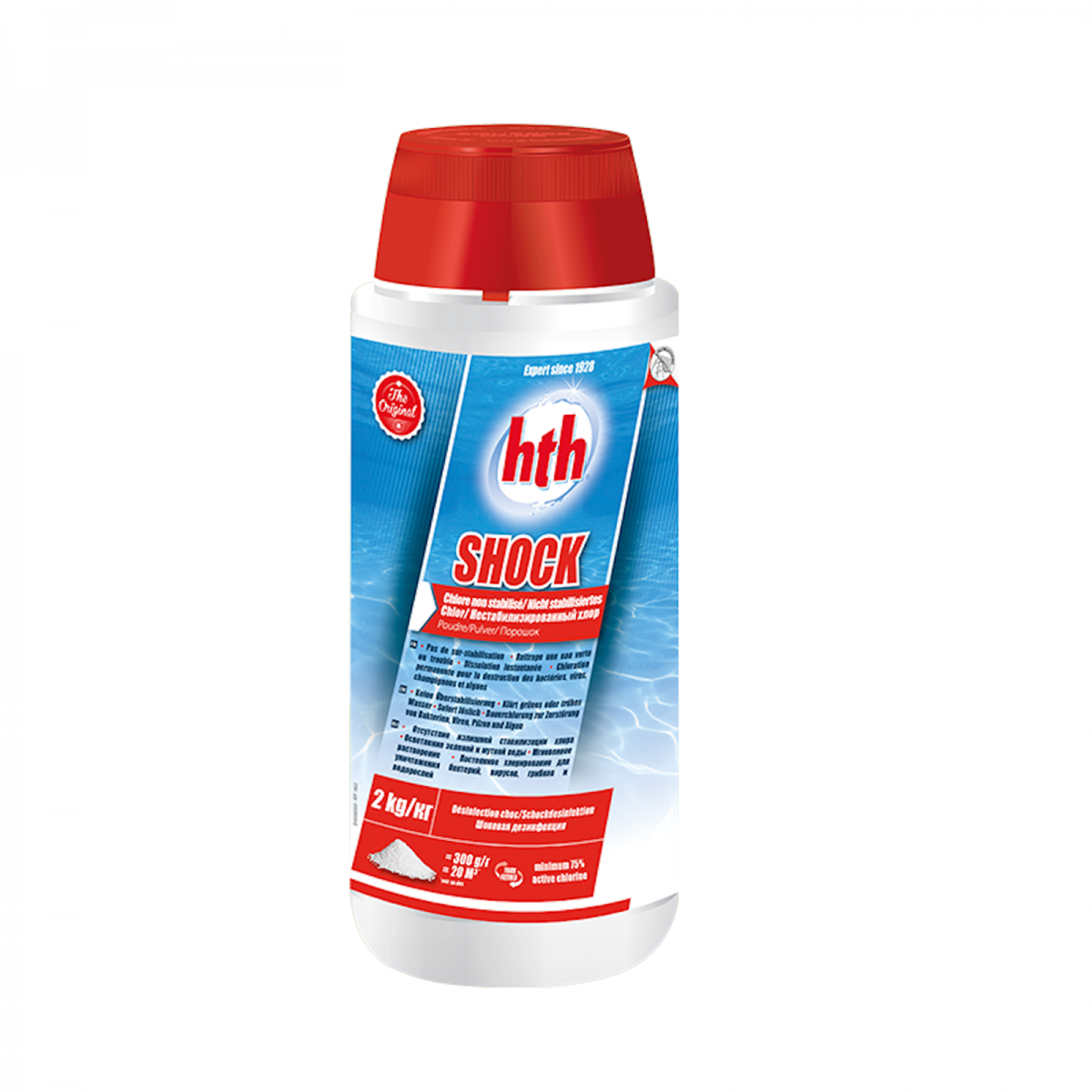 Chlore puissant piscine choc